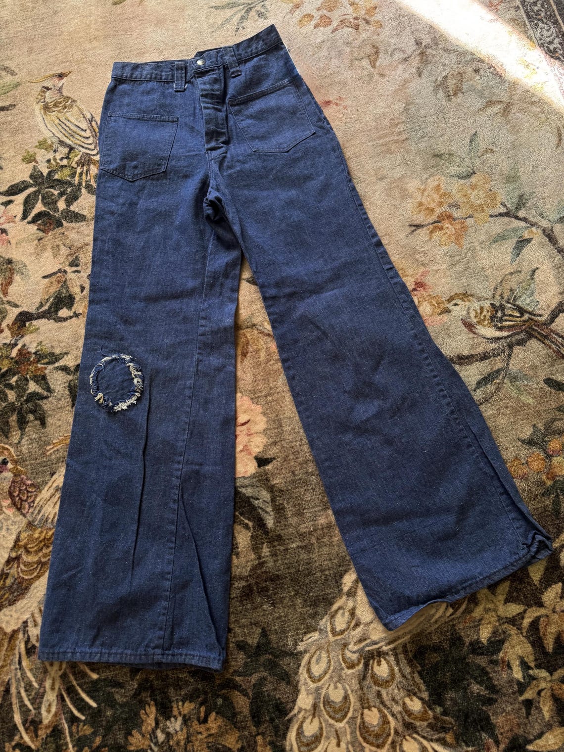 1970s Deadstock Frayed Flares