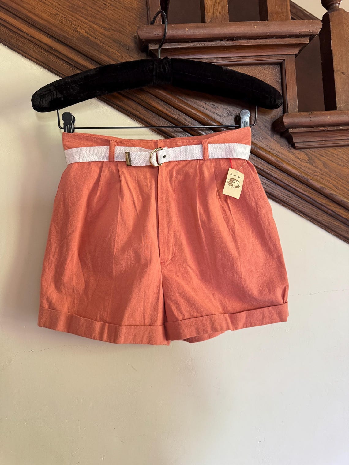 1980s peach deadstock shorts