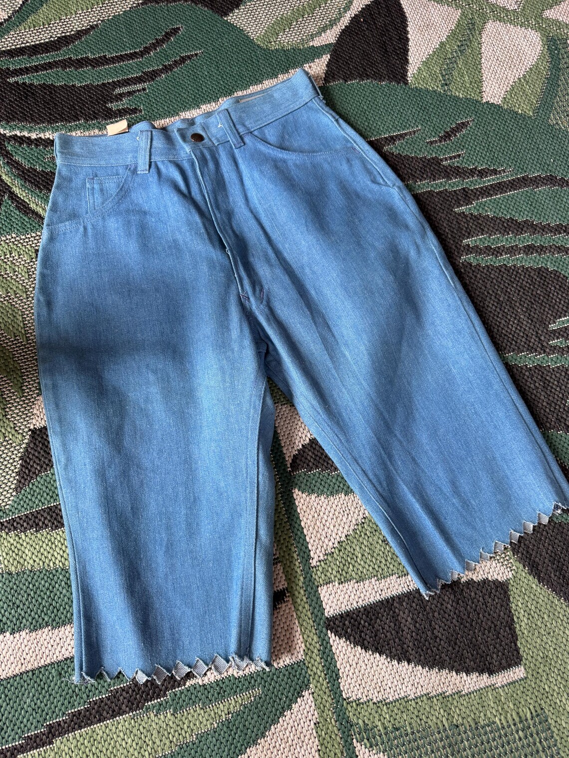 1950s Light Blue Deadstock Cut off Shorts